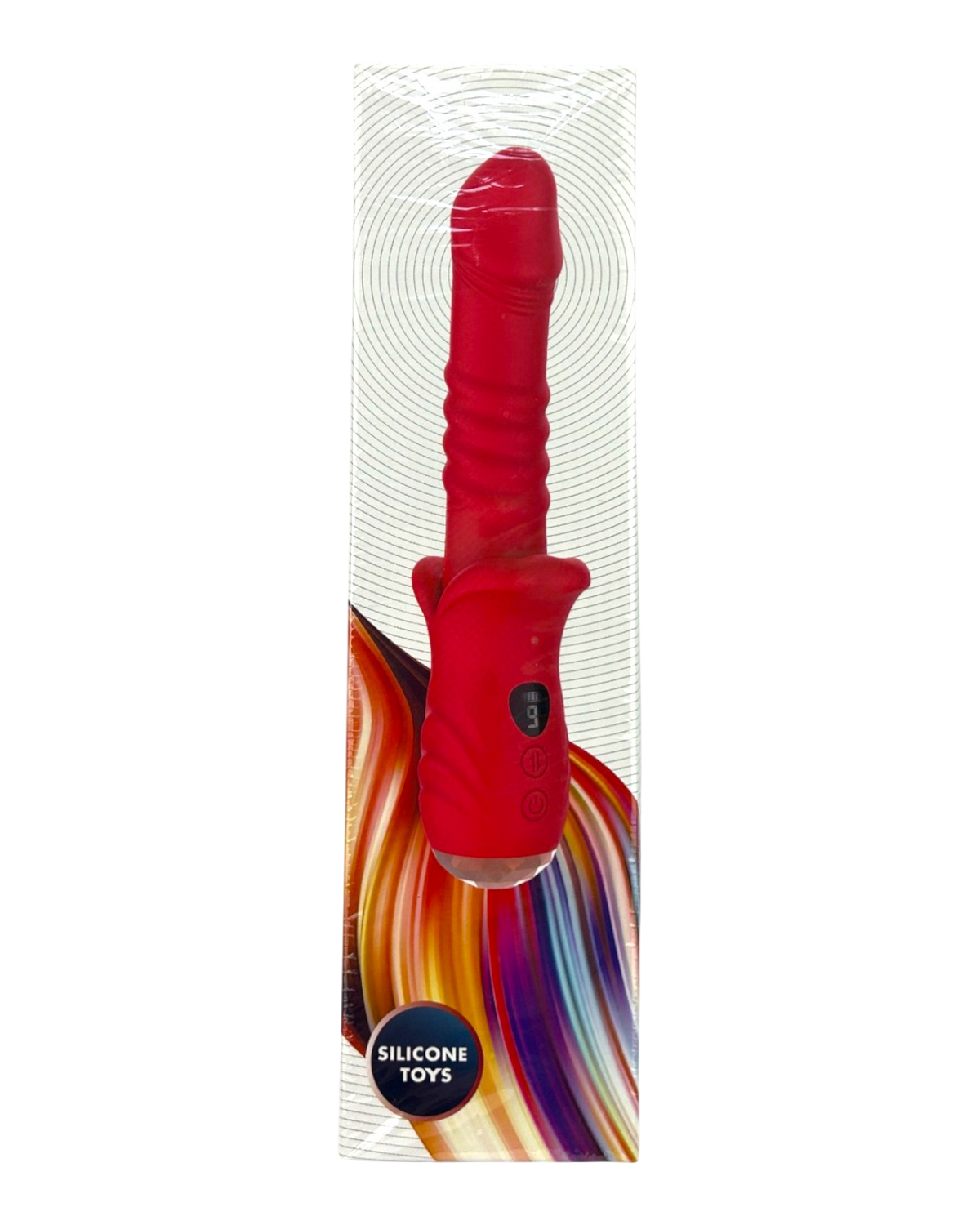 Vibrador Glow Burner Glow & Vibe con doble motor y movimiento de vibración, de silicón suave