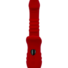 Vibrador Glow Burner Glow & Vibe con doble motor y movimiento de vibración, de silicón suave
