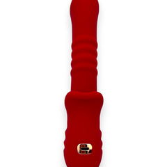 Vibrador Glow Burner Glow & Vibe con doble motor y movimiento de pistón, de silicón suave y resistente al agua.