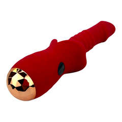Vibrador Glow Burner Glow & Vibe con doble motor y movimiento de vibración, de silicón suave