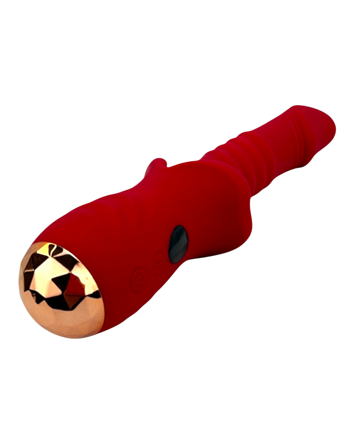 Vibrador Glow Burner Glow & Vibe con doble motor y movimiento de vibración, de silicón suave