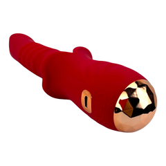 Vibrador Glow Burner Glow & Vibe con doble motor y movimiento de vibración, de silicón suave