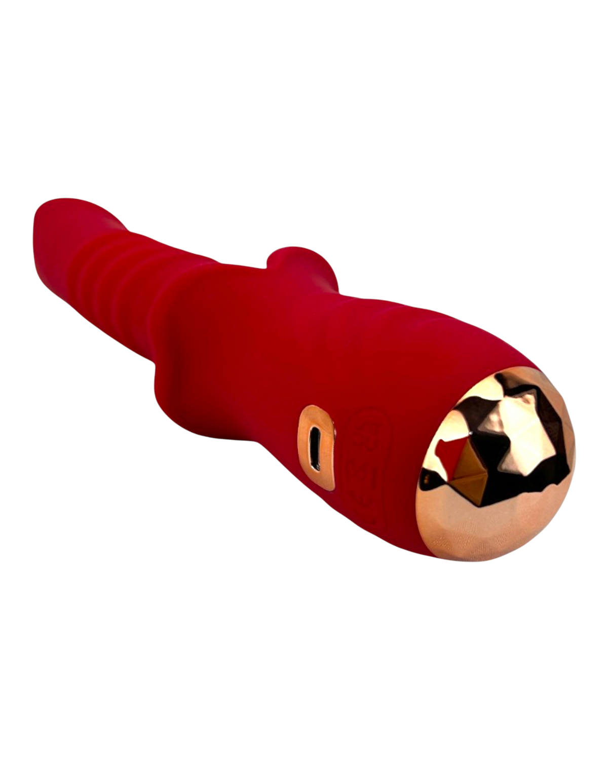 Vibrador Glow Burner Glow & Vibe con doble motor y movimiento de vibración, de silicón suave