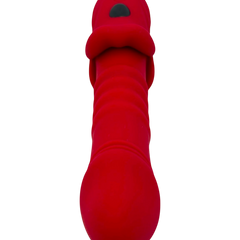 Vibrador Glow Burner Glow & Vibe con doble motor y movimiento de vibración, de silicón suave