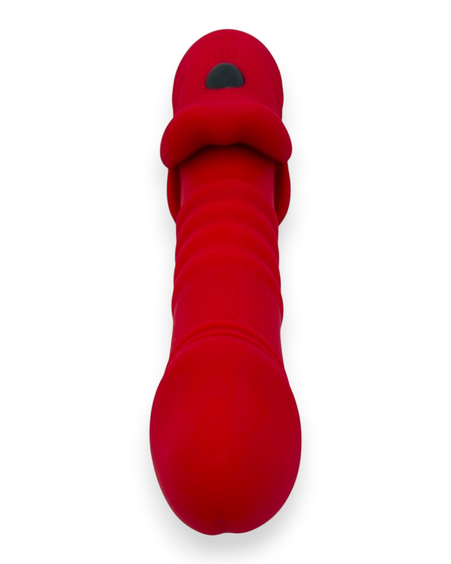 Vibrador Glow Burner Glow & Vibe con doble motor y movimiento de pistón, de silicón suave y resistente al agua.