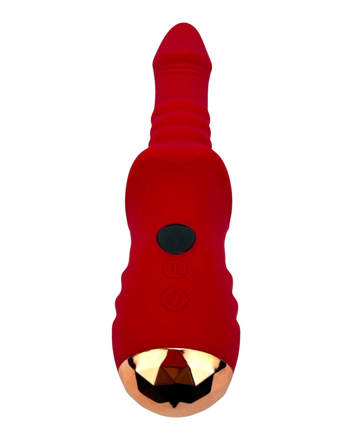 Vibrador Glow Burner Glow & Vibe con doble motor y movimiento de vibración, de silicón suave