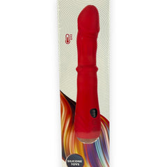 Vibrador Ignite Crystal Glow & Vibe con función térmica, anillo deslizante de balines y 9 modos de vibración.