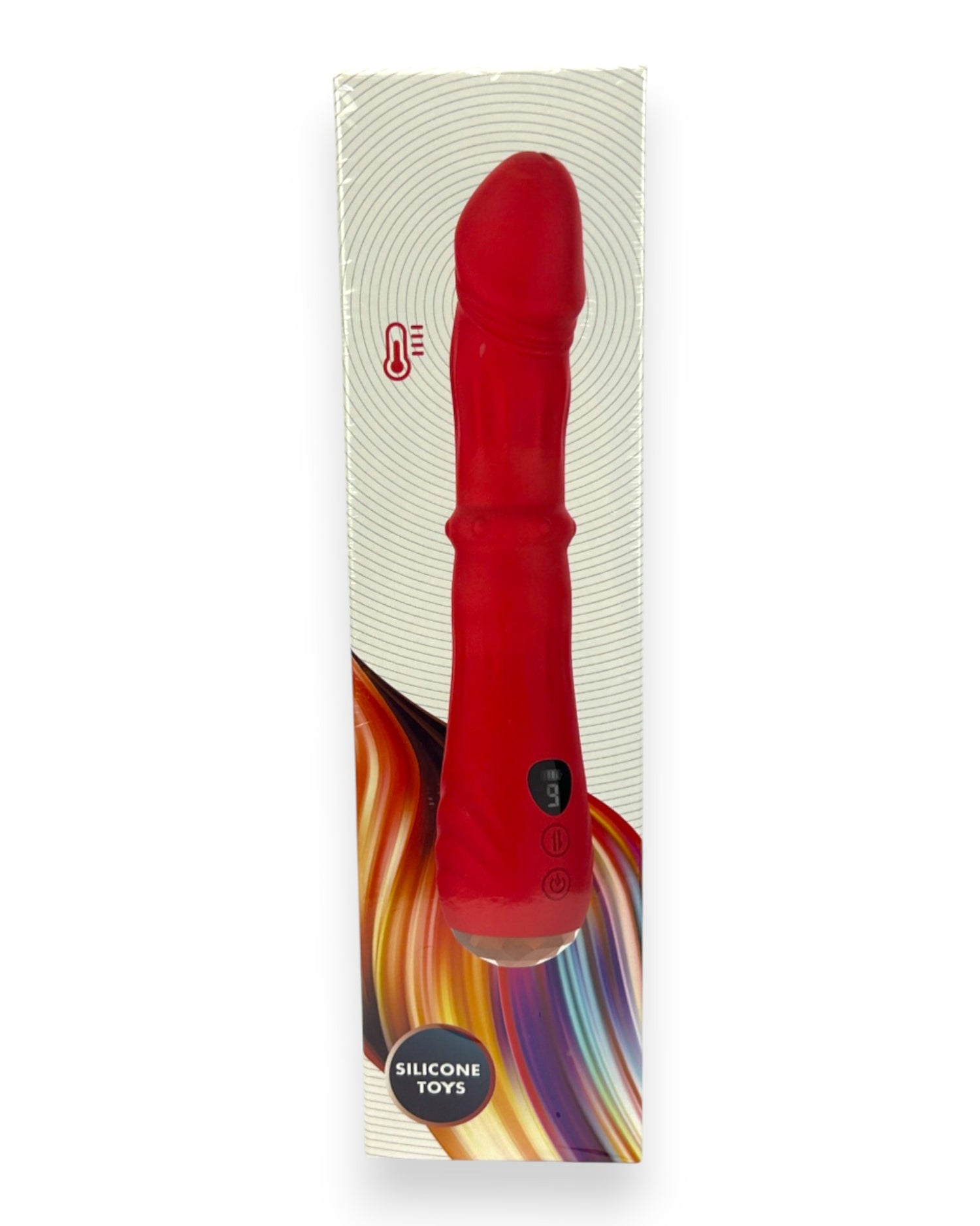 Vibrador Ignite Crystal Glow & Vibe con función térmica, anillo deslizante de balines y 9 modos de vibración.
