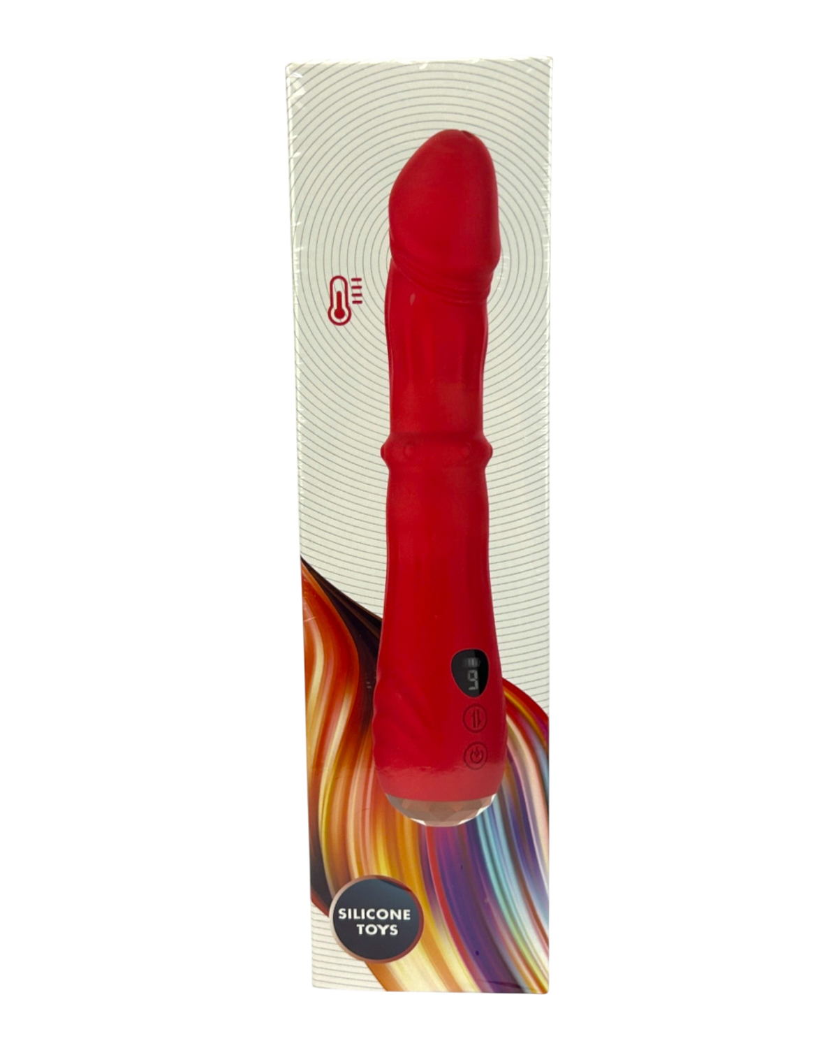 Vibrador Ignite Crystal Glow & Vibe con función térmica, anillo deslizante de balines y 9 modos de vibración.