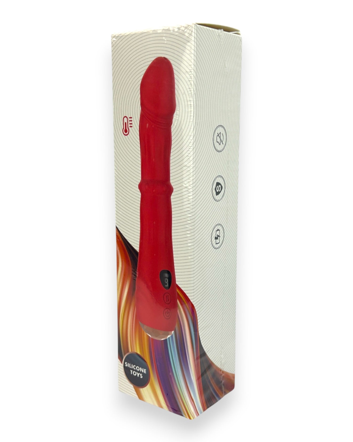Vibrador Ignite Crystal Glow & Vibe con función térmica, anillo deslizante de balines y 9 modos de vibración.