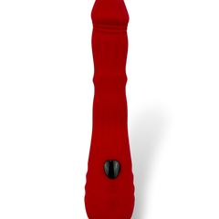 Vibrador Ignite Crystal Glow & Vibe con función térmica, anillo deslizante de balines y 9 modos de vibración.