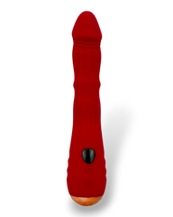 Vibrador Ignite Crystal Glow & Vibe con función térmica, anillo deslizante de balines y 9 modos de vibración.