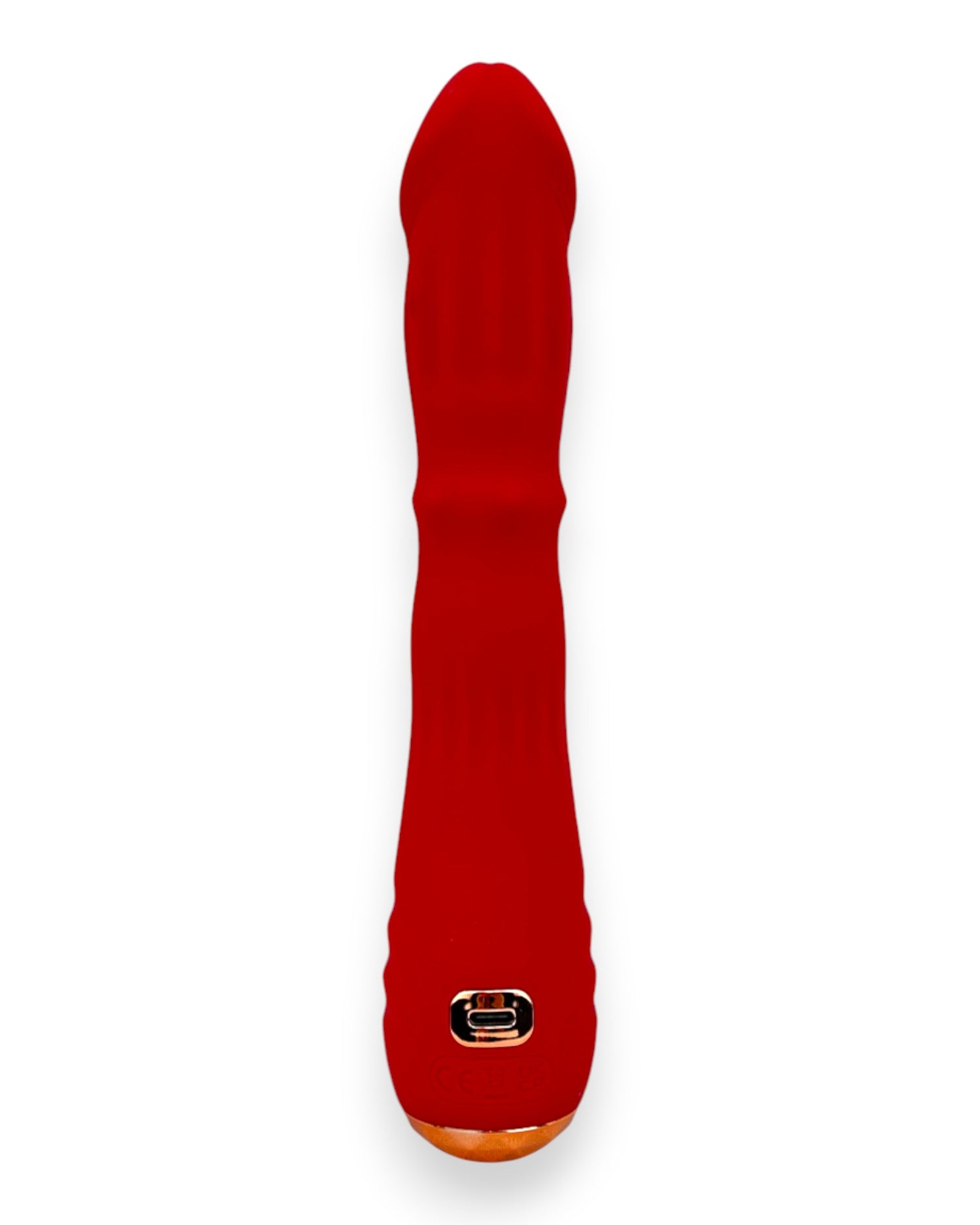 Vibrador Ignite Crystal Glow & Vibe con función térmica, anillo deslizante de balines y 9 modos de vibración.