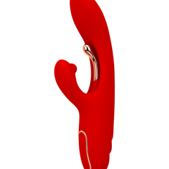 Vibrador Luxe Stick Glow & Vibe con doble estimulación para punto G y clítoris, 9 funciones y diseño elegante.