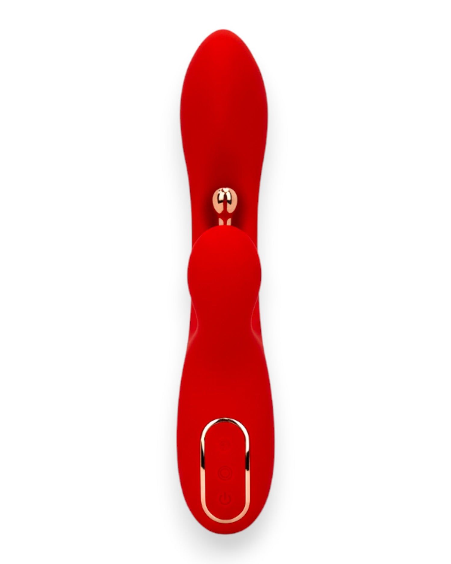 Vibrador Luxe Stick Glow & Vibe con doble estimulación para punto G y clítoris, 9 funciones y diseño elegante.