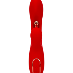 Vibrador Luxe Stick Glow & Vibe con doble estimulación para punto G y clítoris, 9 funciones y diseño elegante.