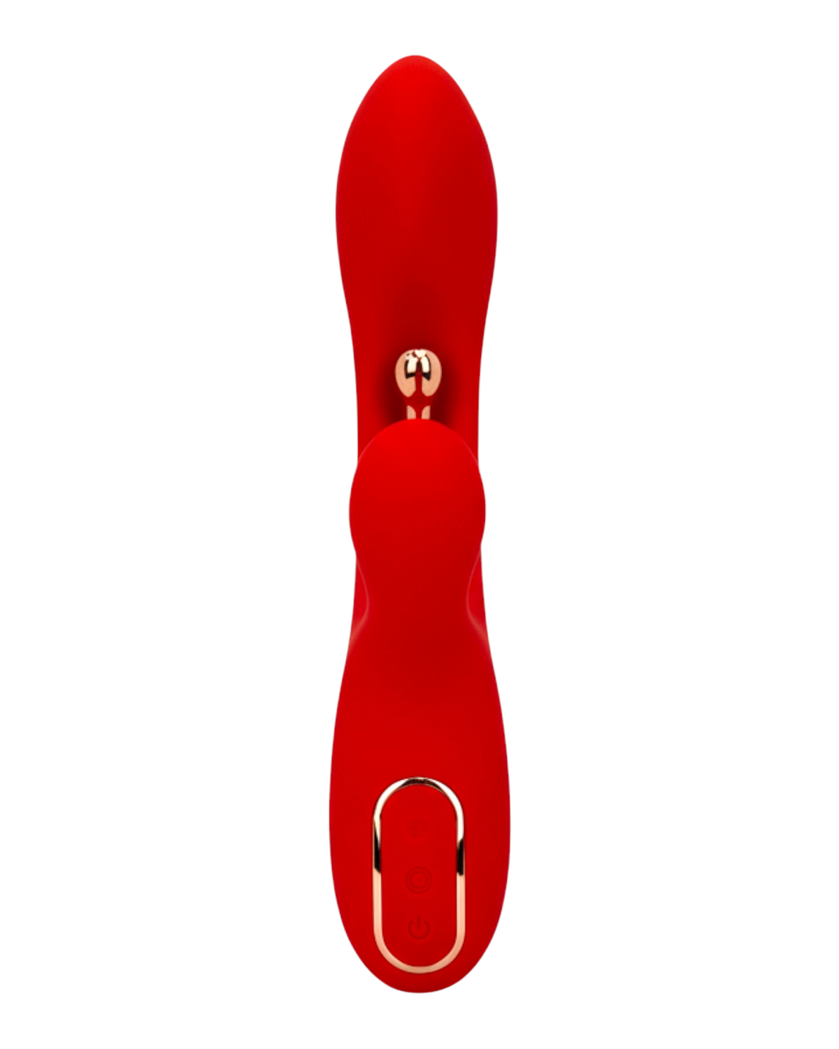 Vibrador Luxe Stick Glow & Vibe con doble estimulación para punto G y clítoris, 9 funciones y diseño elegante.