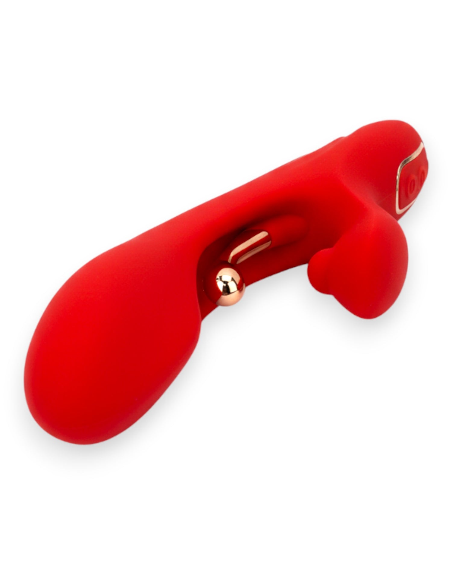 Vibrador Luxe Stick Glow & Vibe con doble estimulación para punto G y clítoris, 9 funciones y diseño elegante.