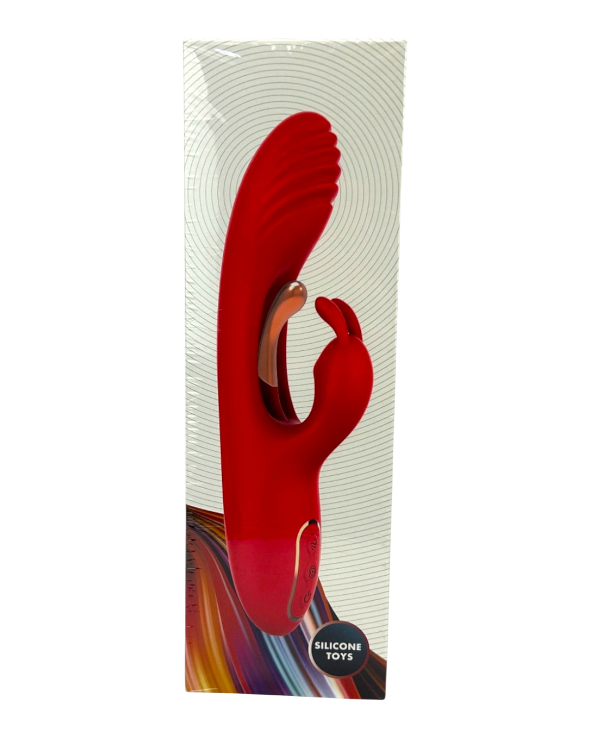 Vibrador Ruby Pulse Glow & Vibe con succionador tipo conejo y estimulador móvil de punto G.