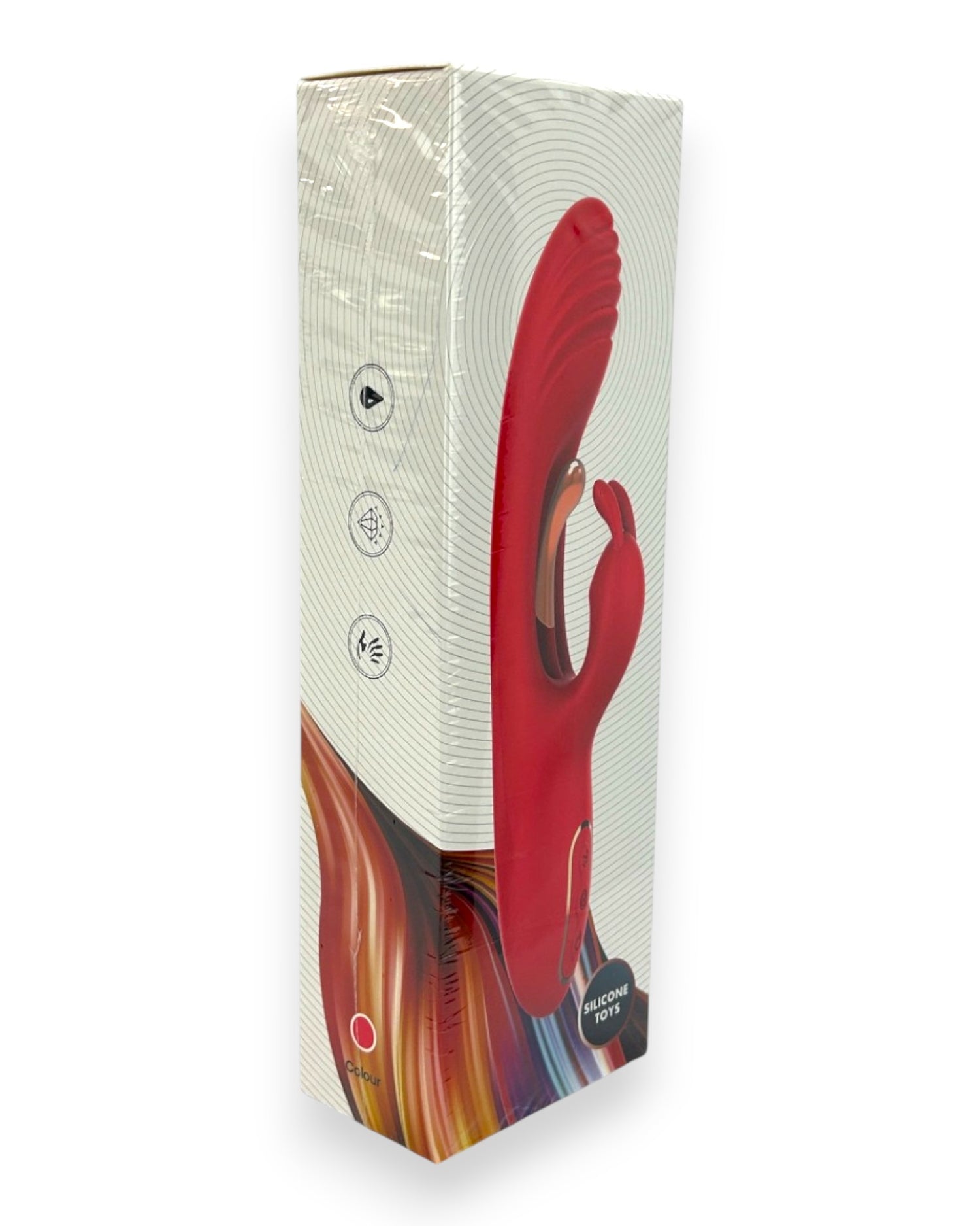 Vibrador Ruby Pulse Glow & Vibe con succionador tipo conejo y estimulador móvil de punto G.