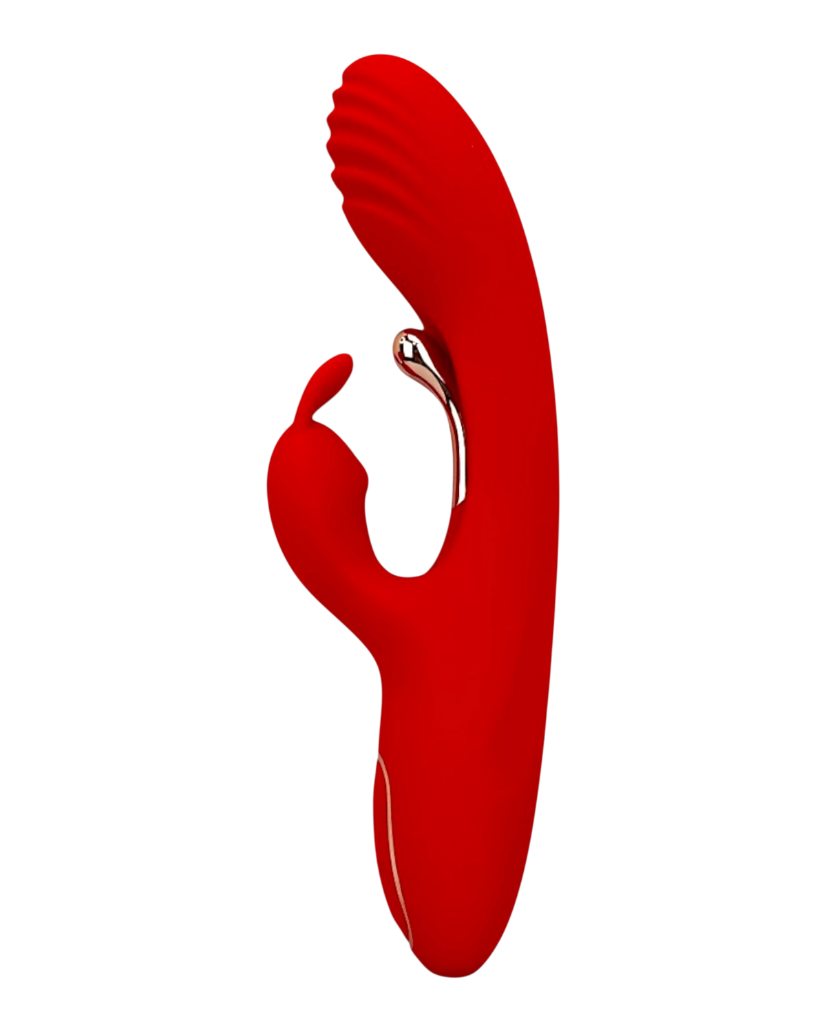 Vibrador Ruby Pulse Glow & Vibe con succionador tipo conejo y estimulador móvil de punto G.