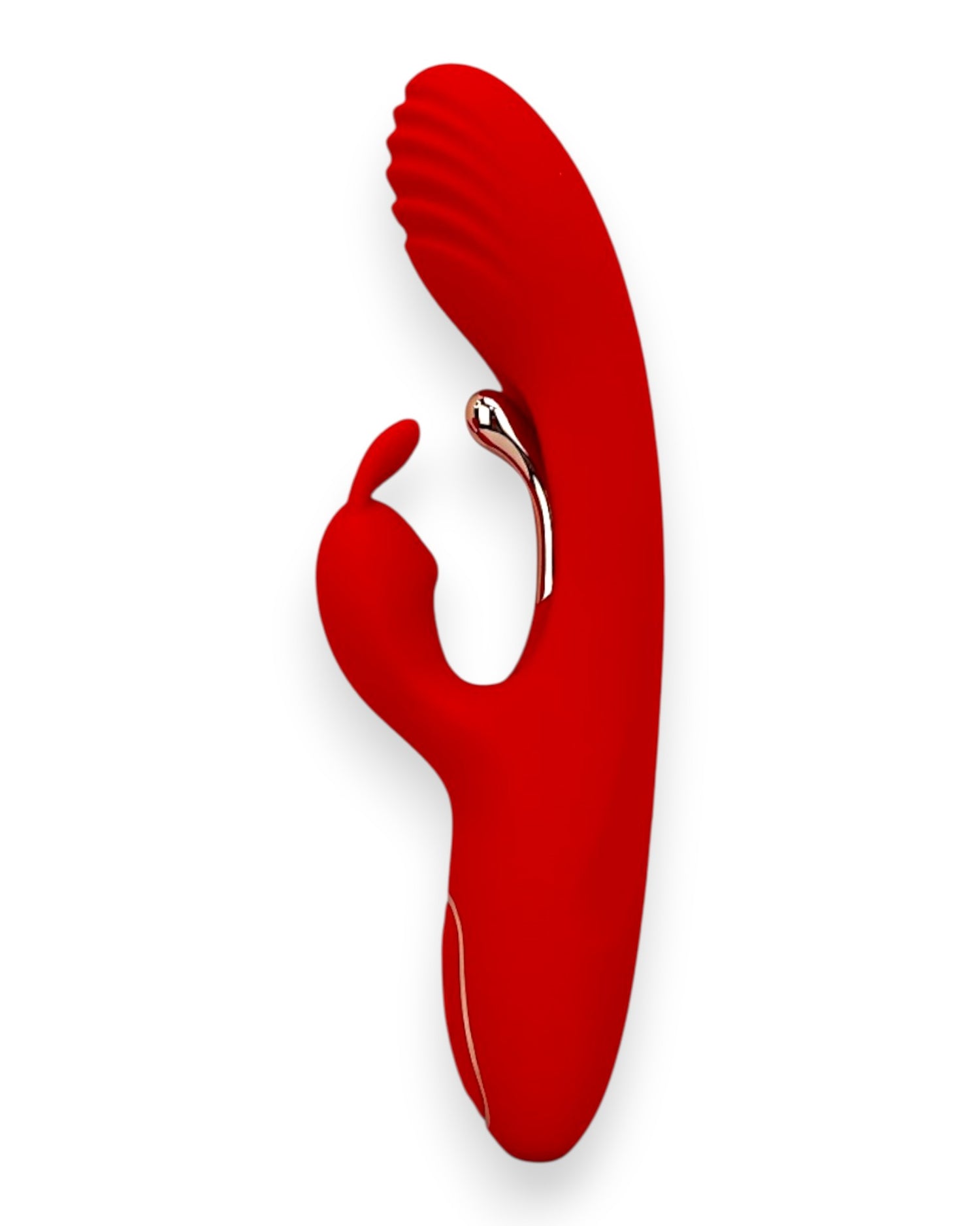 Vibrador Ruby Pulse Glow & Vibe con succionador tipo conejo y estimulador móvil de punto G.