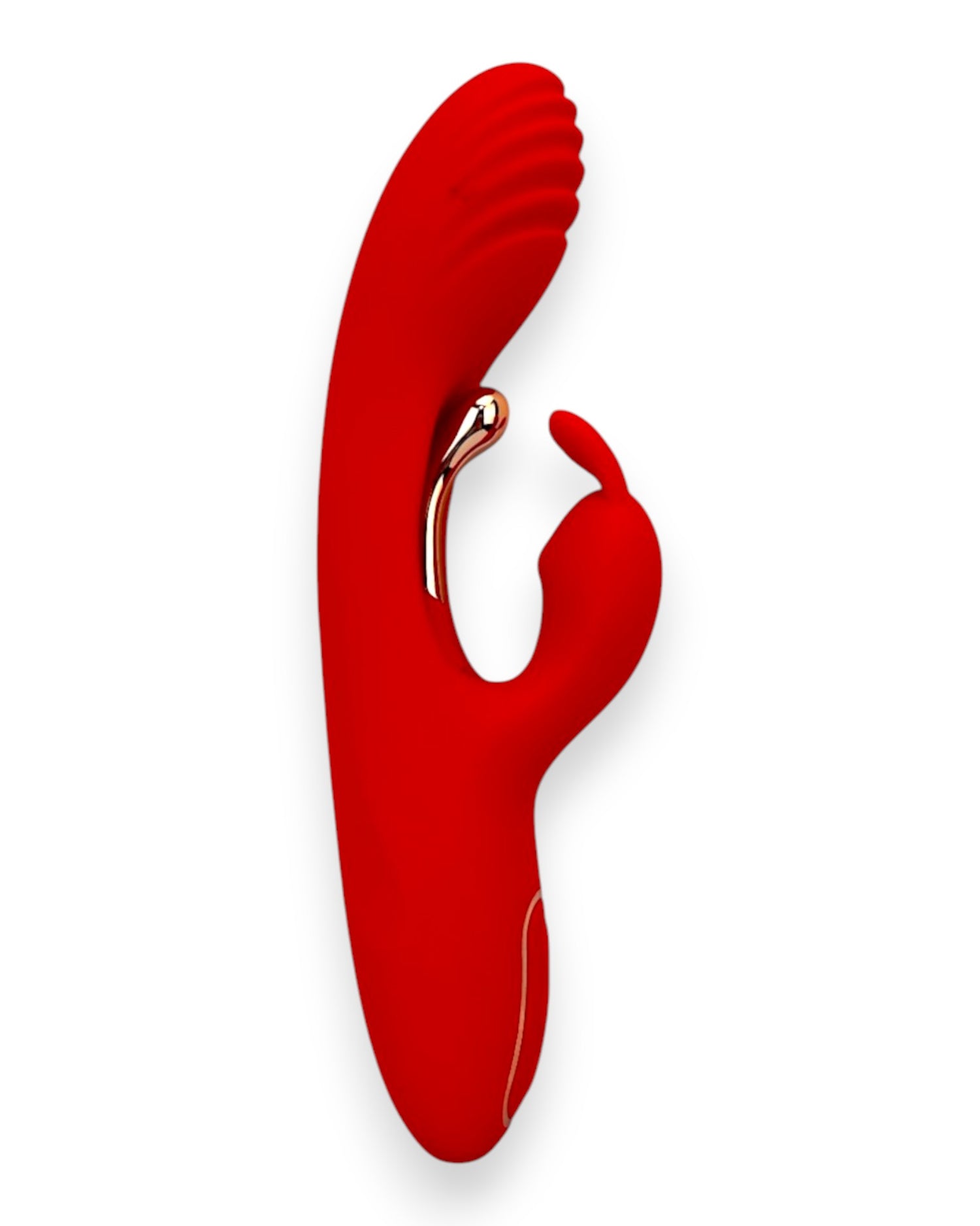 Vibrador Ruby Pulse Glow & Vibe con succionador tipo conejo y estimulador móvil de punto G.