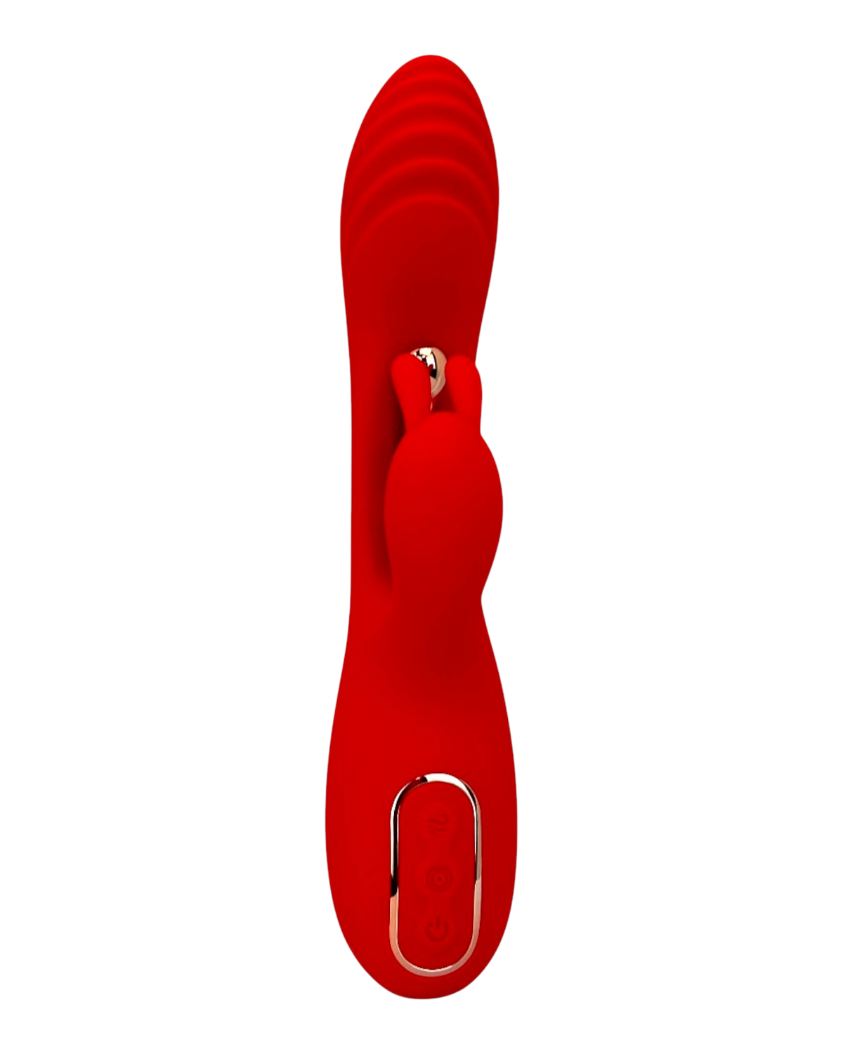 Vibrador Ruby Pulse Glow & Vibe con succionador tipo conejo y estimulador móvil de punto G.