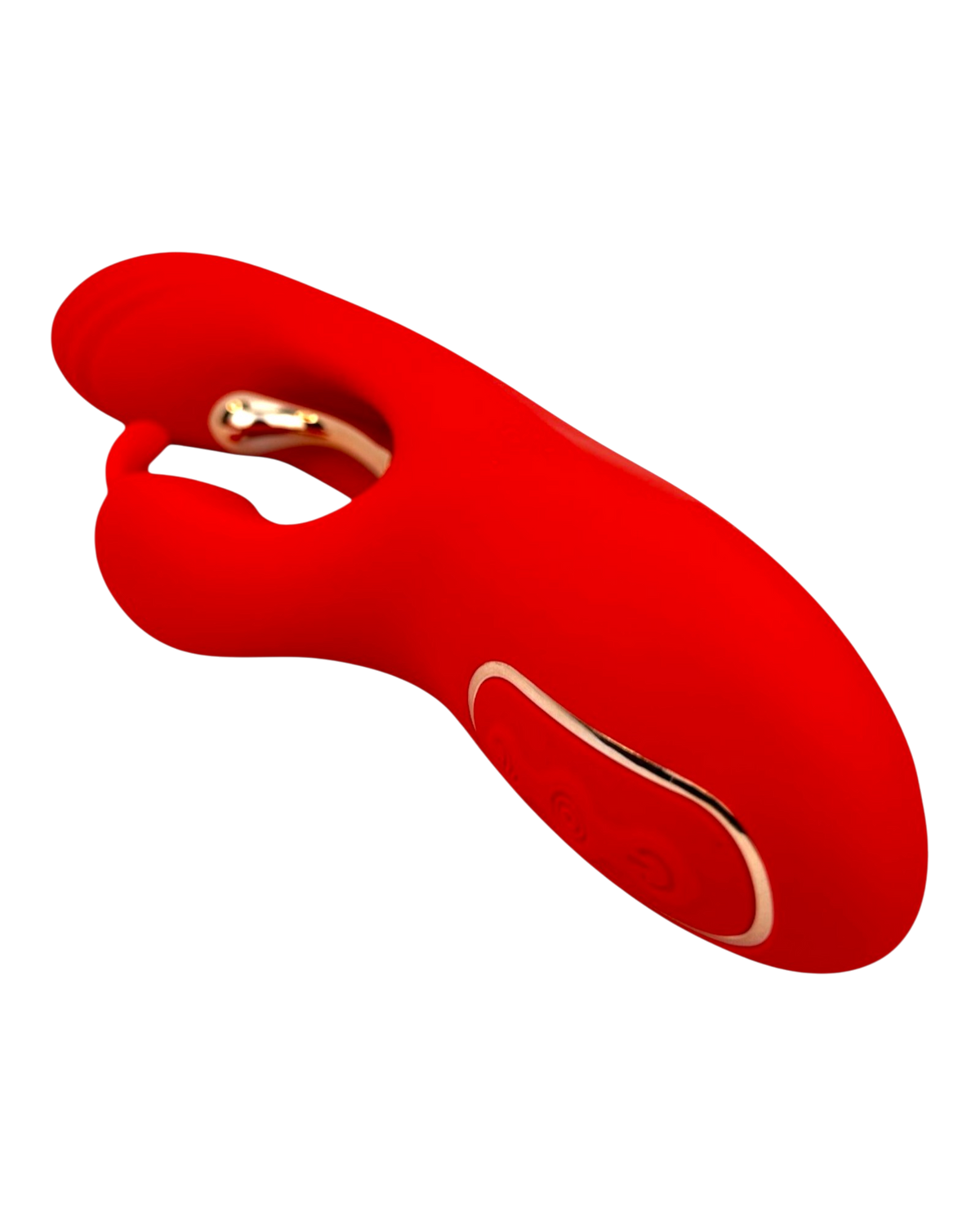 Vibrador Ruby Pulse Glow & Vibe con succionador tipo conejo y estimulador móvil de punto G.