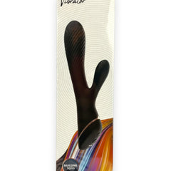 Vibrador Black Pulse Glow & Vibe con doble estimulación de punto G y clítoris, recargable y resistente al agua.