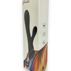Vibrador Black Pulse Glow & Vibe con doble estimulación de punto G y clítoris, recargable y resistente al agua.