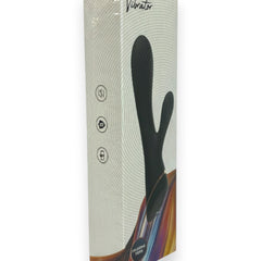 Vibrador Black Pulse Glow & Vibe con doble estimulación de punto G y clítoris, recargable y resistente al agua.