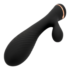 Vibrador Black Pulse Glow & Vibe con doble estimulación de punto G y clítoris, recargable