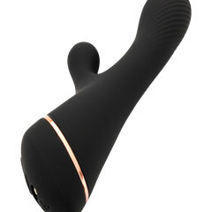 Vibrador Black Pulse Glow & Vibe con doble estimulación de punto G y clítoris, recargable