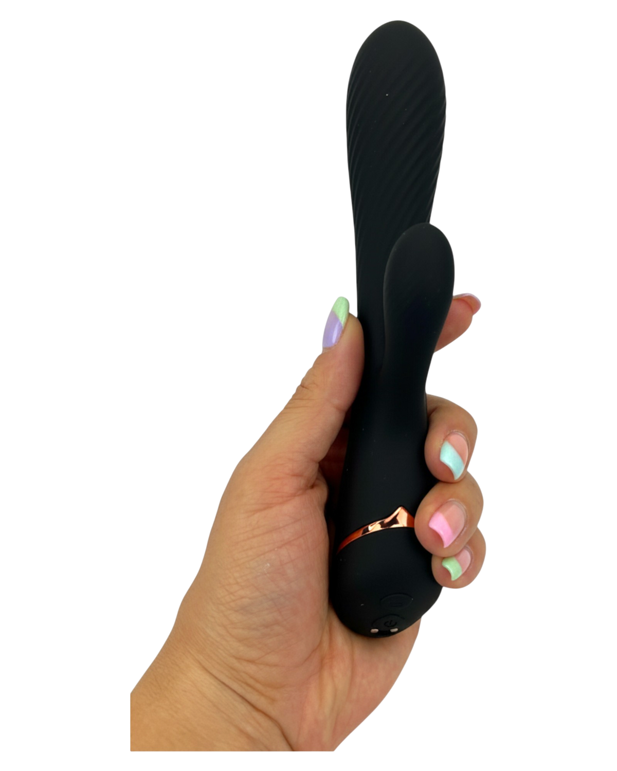 Vibrador Black Pulse Glow & Vibe con doble estimulación de punto G y clítoris, recargable