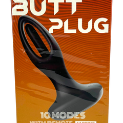 Tappy Plug Glow & Vibe con estimulador móvil de punto G, dilatador anal y control remoto, recargable y de silicón suave.