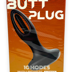 Tappy Plug Glow & Vibe con estimulador móvil de punto G, dilatador anal y control remoto, recargable y de silicón suave.