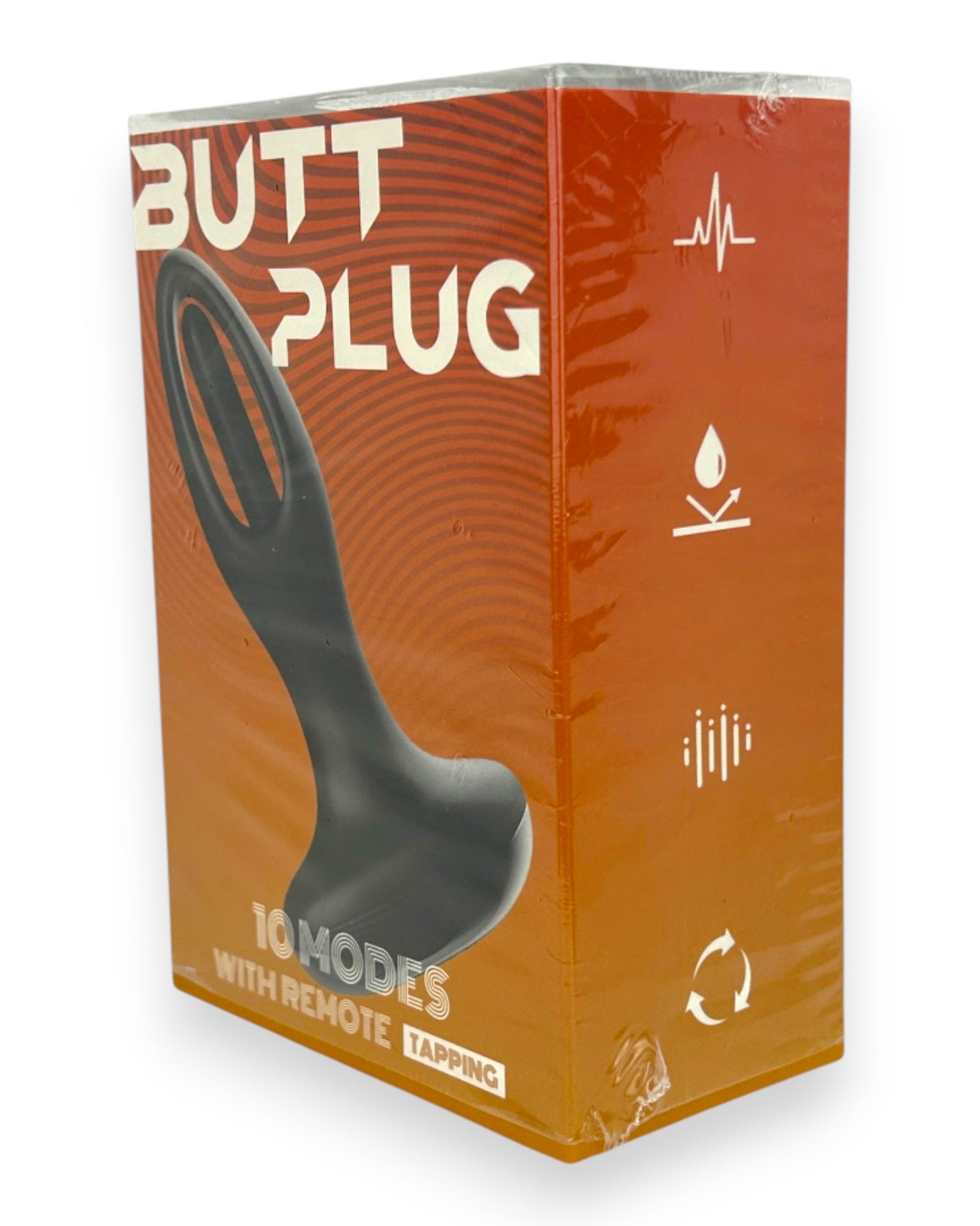 Tappy Plug Glow & Vibe con estimulador móvil de punto G, dilatador anal y control remoto, recargable y de silicón suave.