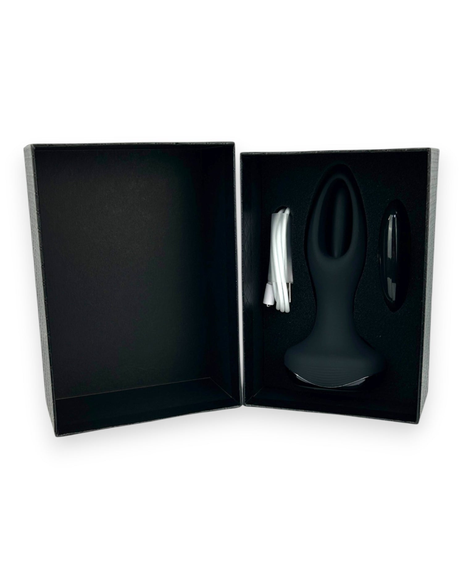 Tappy Plug Glow & Vibe con estimulador móvil de punto G, dilatador anal y control remoto, recargable y de silicón suave.