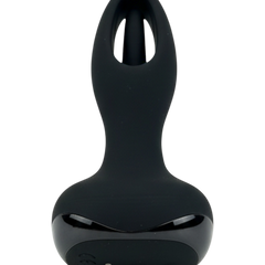 Tappy Plug Glow & Vibe con estimulador móvil de punto G, dilatador anal y control remoto, recargable y de silicón suave.