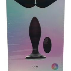 Noir Pulse Glow & Vibe, dilatador anal con control remoto, 10 funciones y carga magnética, hecho de silicón suave y elegante.