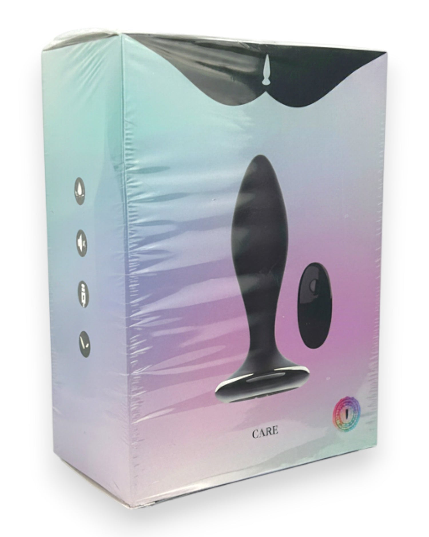 Noir Pulse Glow & Vibe, dilatador anal con control remoto, 10 funciones y carga magnética, hecho de silicón suave y elegante.