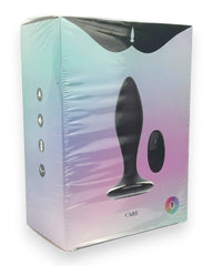 Noir Pulse Glow & Vibe, dilatador anal con control remoto, 10 funciones y carga magnética, hecho de silicón suave y elegante.
