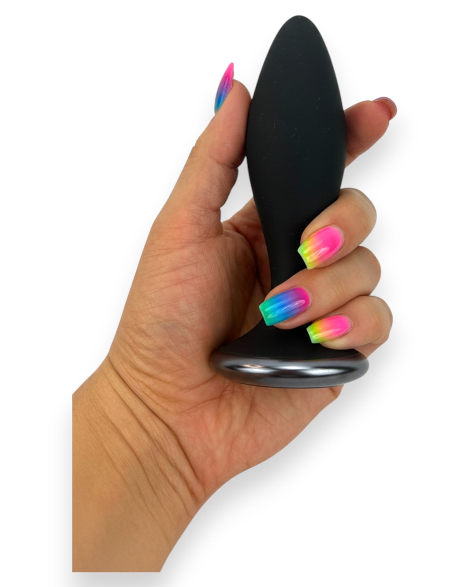Noir Pulse Glow & Vibe, dilatador anal con control remoto, 10 funciones y carga magnética, hecho de silicón suave y elegante.