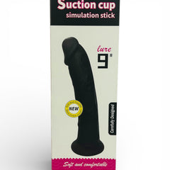 Dark Rider Glow & Vibe, dildo realista de material Magic Flesh con ventosa resistente y textura natural.