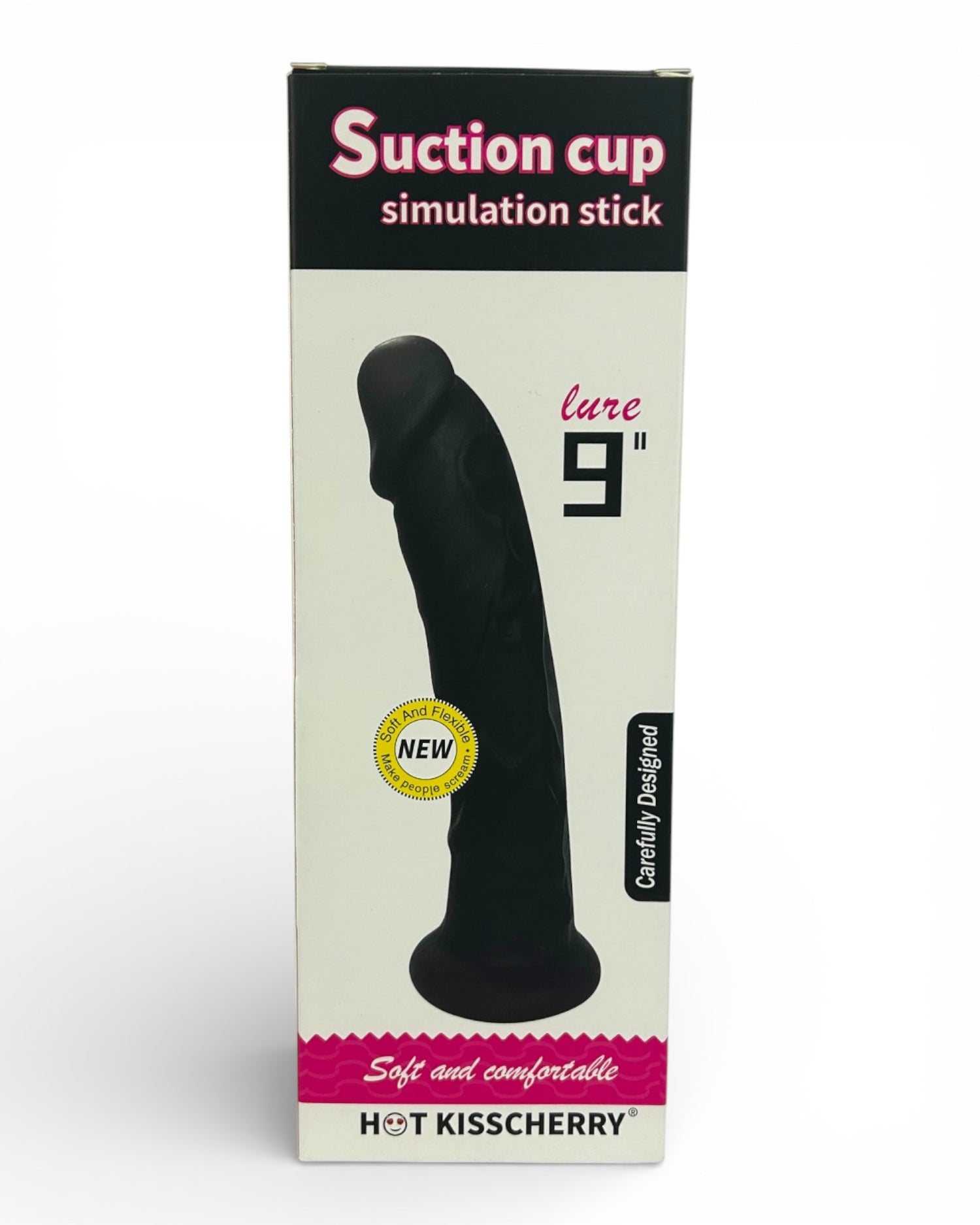 Dark Rider Glow & Vibe, dildo realista de material Magic Flesh con ventosa resistente y textura natural.