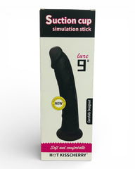 Dark Rider Glow & Vibe, dildo realista de material Magic Flesh con ventosa resistente y textura natural.