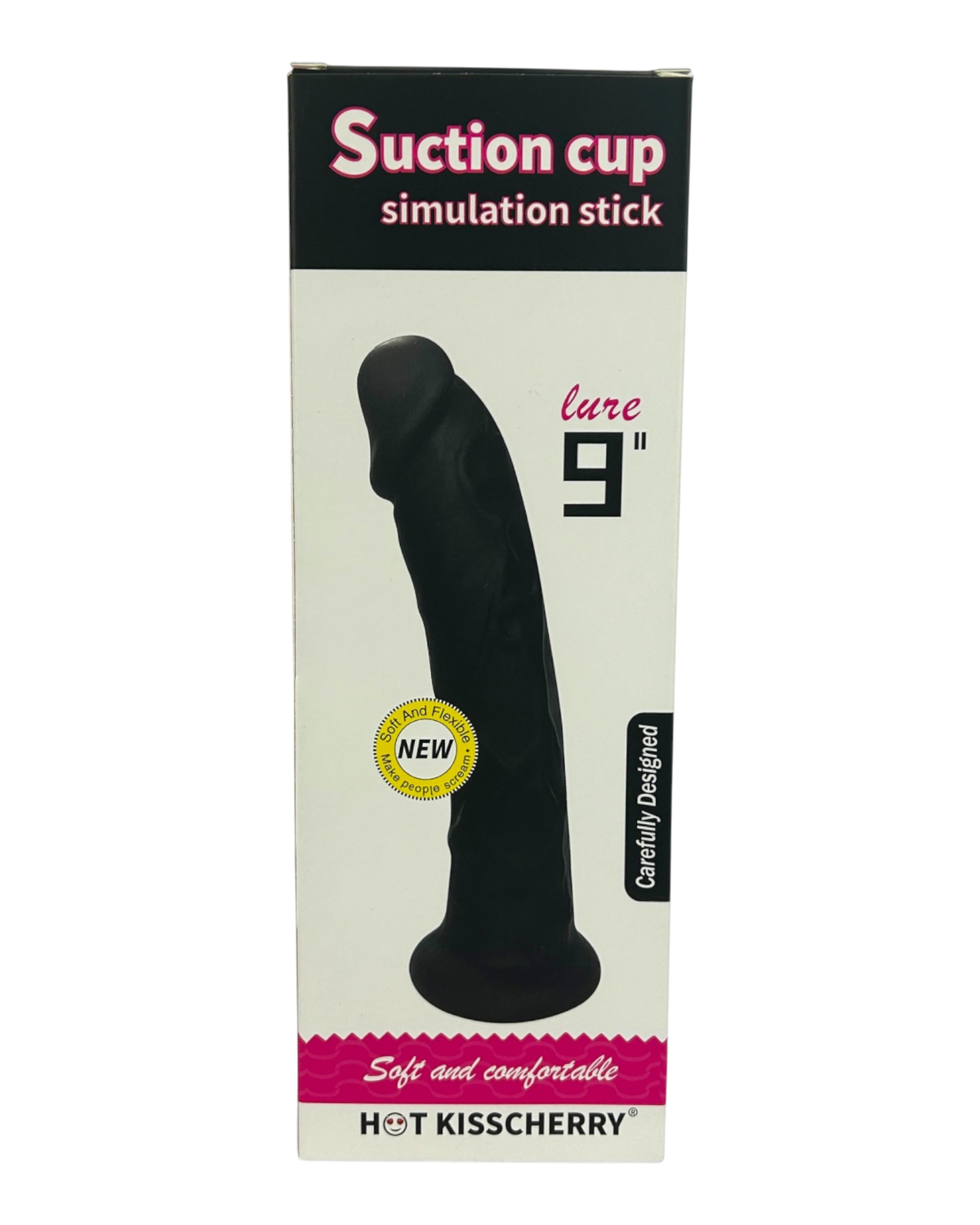 Dark Rider Glow & Vibe, dildo realista de material Magic Flesh con ventosa resistente y textura natural.