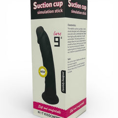 Dark Rider Glow & Vibe, dildo realista de material Magic Flesh con ventosa resistente y textura natural.