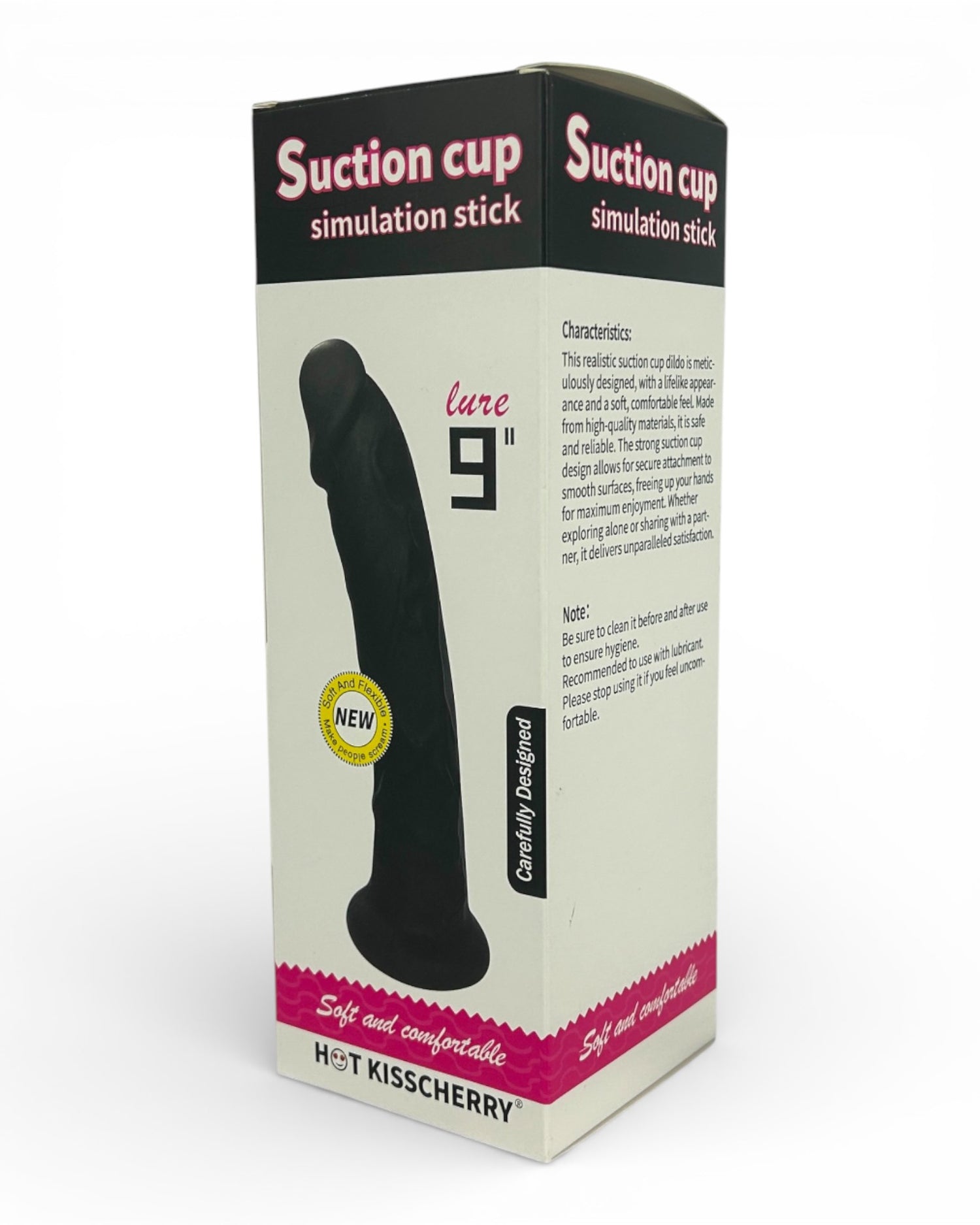 Dark Rider Glow & Vibe, dildo realista de material Magic Flesh con ventosa resistente y textura natural.